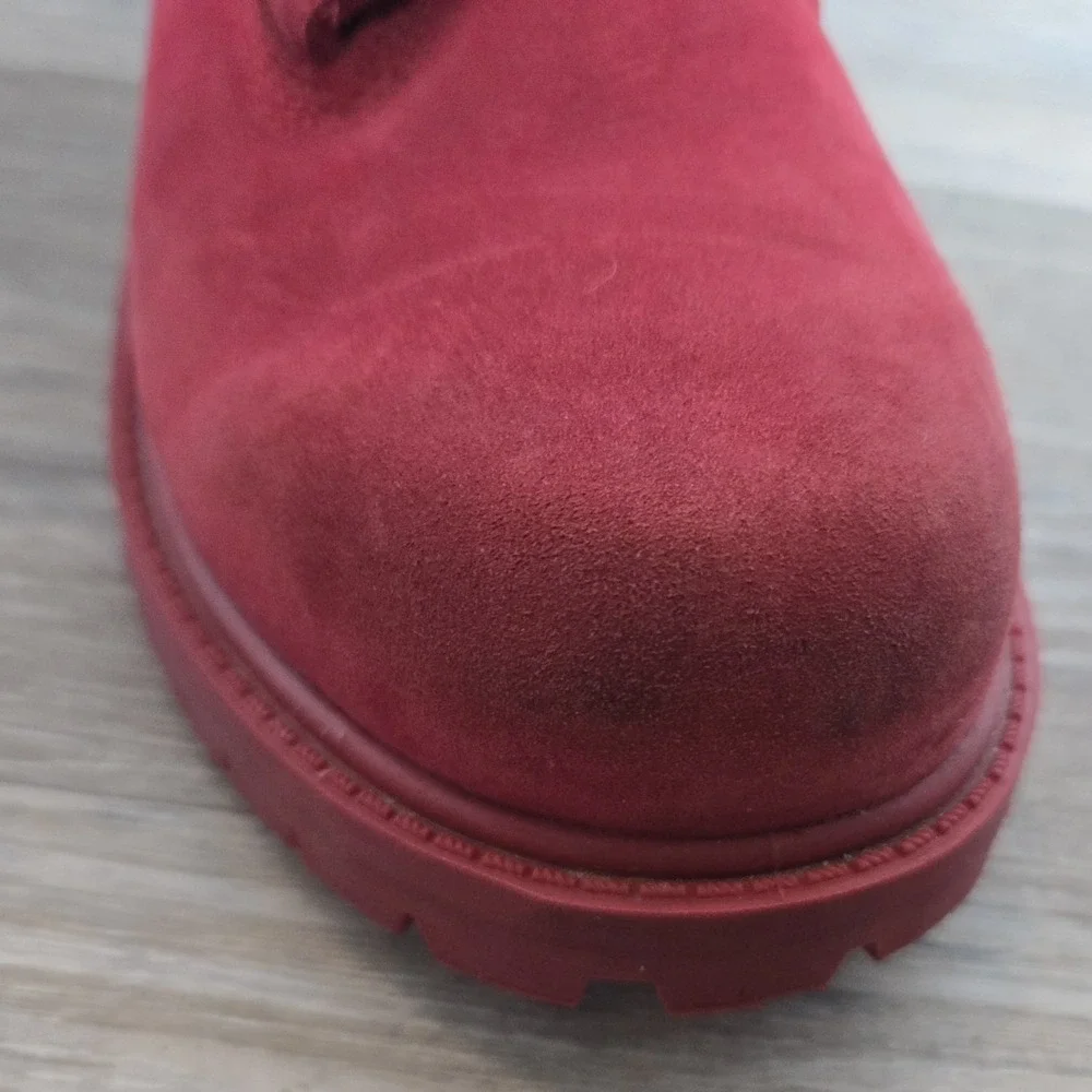 Timberland Boots‎ 6 inch Premium Red Waterproof Kids Youth Juniors Boys Size 2.5